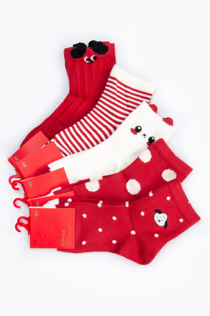 Шкарпетки дитячі новорічні кашемір 